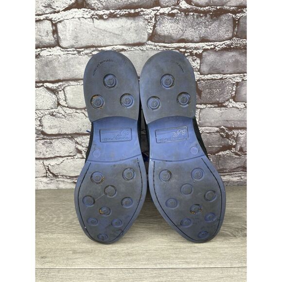 Donald J Pliner ELIO Black Leather Blue Pebble Lace Chukka Ankle Boots Men 9M/42 - Picture 11 of 16